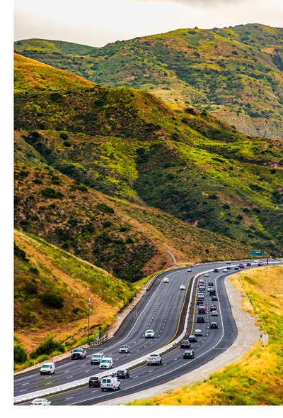 Scenic Toll Road view